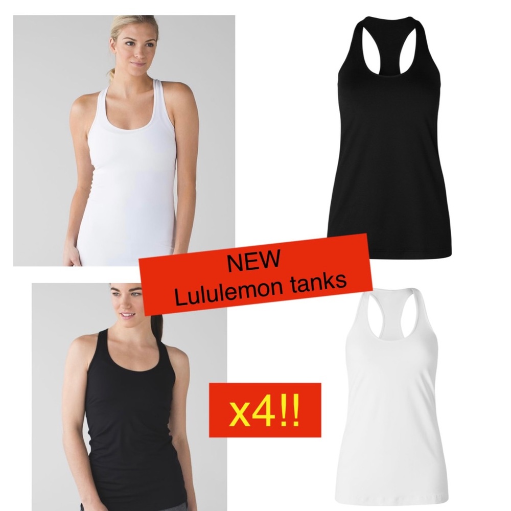 SALE 4 NEW TOPS❣️LULULEMON x 4 Racerback tank tops!❣️